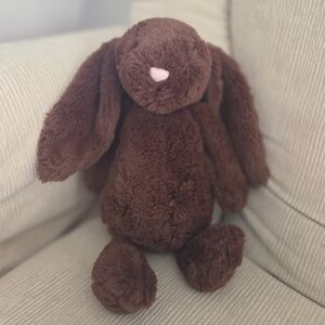 Jellycat London Medium Bashful Chocolate Bunny Plush